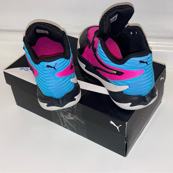 Puma, Men\'s, Dagger, Puma Black-Fluro Pink PES, 8.5